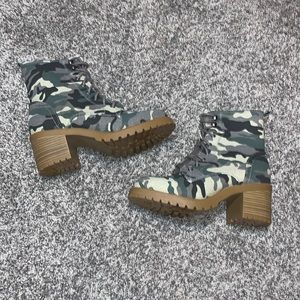 Sonoma camouflage Chunky Heel Boots